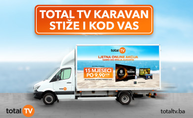 Total TV karavan uskoro kreće na putovanje kroz Bosnu i Hercegovinu: Vrijeme je za druženje, poklone i Total TV akciju!